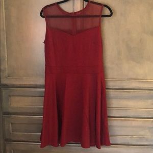 Maroon A line dress